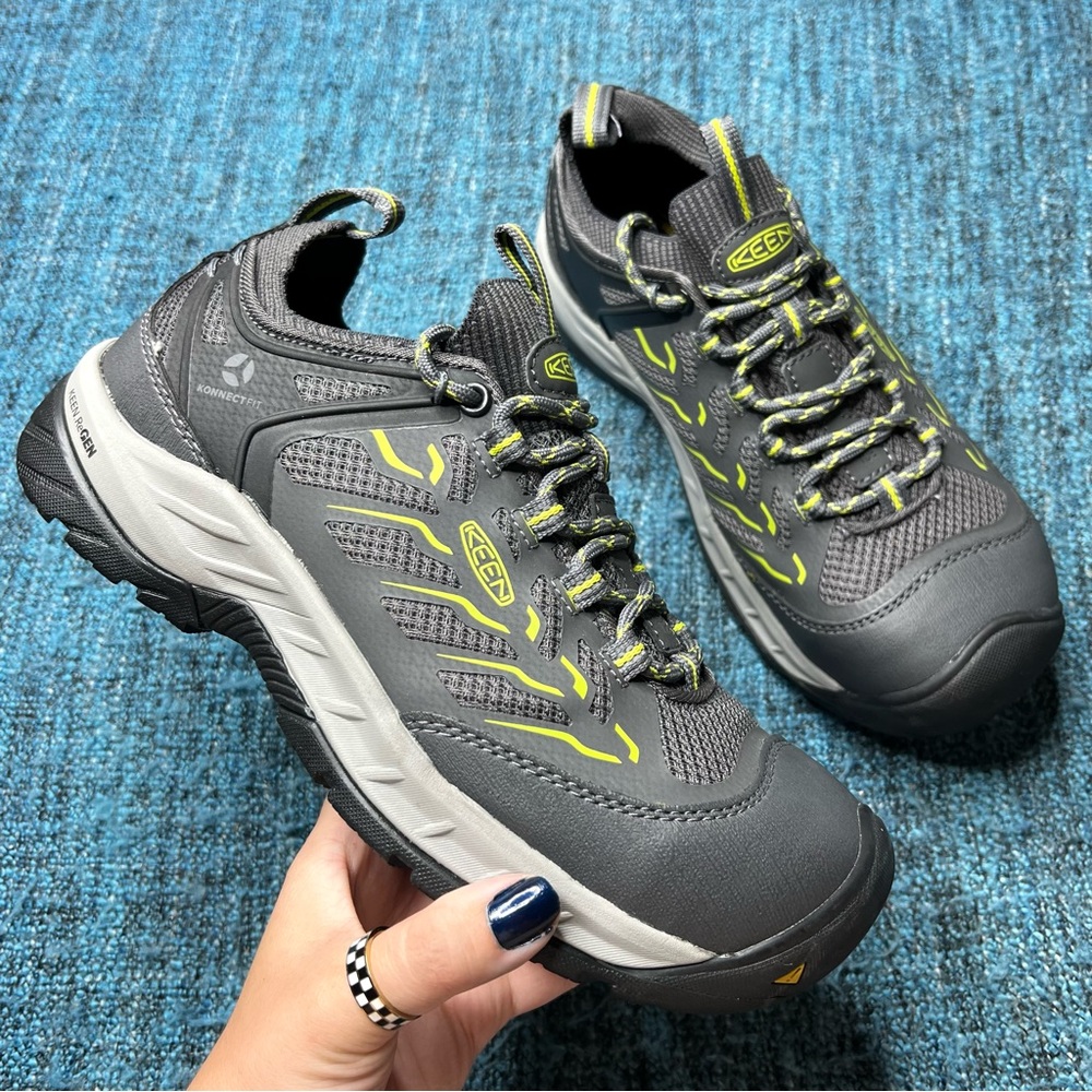 Keen Utility Flint 2 Sport Low Composite Toe Work Shoes in Magnet Black